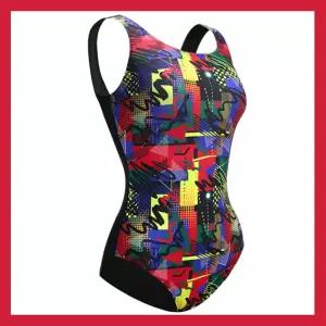화려한 여성 수영복 강습 수영복 브랜드 고급  시그니쳐 아쿠아로빅 u백 로우컷 엄마 수영복 베스트셀러