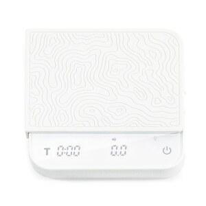 타이머 u2013 디지털 바리스타 무게 저울, 디자이너 패턴 탬퍼 매트, 0.1g 고정밀, 휴대용, 에스프레소, 붓기, 드립, 주방 양조용 충전식 미니 커피 저울