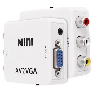 USB 전원 케이블이  AV 3RCA-VGA 3.5mm 잭 어댑터 오디오 비디오 변환기는 DVD TV 셋톱박스 프로젝터용 PAL