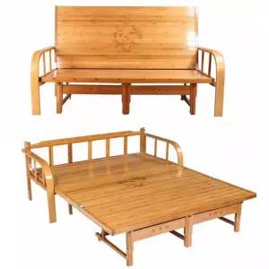 접이식 나무 소파 원목 80x88x32cm 프레임 베드