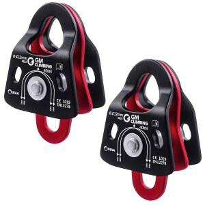 GM 클라이밍 40kN 마이크로 더블 풀리 프루식 마인드 볼 베어링 UIAA CE, 프로그레스 캡처 시스템 리깅, 구조 수목원 나무