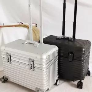 승무원 위로여는 캐리어 위로 여행 하드 실버 케이스 휴대