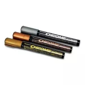 [문구/오피스] 크롬 유성 마커 3색 아트 마킹 색칠 용품 필기구