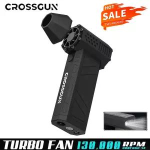 CROSSGUN 제트 터보 킹콩 팬 강력한 휴대용 핸드 헬드 LED 조명 먼지 제거 컴퓨터 허리케인 폭풍 X3