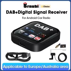 Srnubi DAB 안테나 + 모듈(USB 어댑터 포함) Android 차량용 라디오 GPS 스테레오 수신기 플레이어(유럽