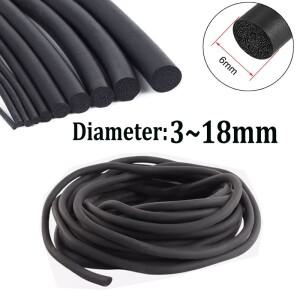 고밀도 검정색 폼 고무 스트립 가스켓 EPDM O  원형 씰링 방음 방진 발포 스폰지