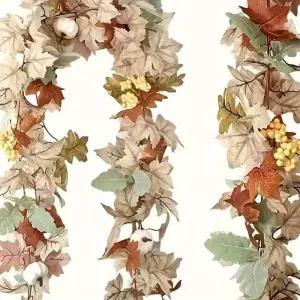 1세트 가을 단풍잎 호박 화환 - 크리스마스 및 장식 축제 벽걸이에 적합