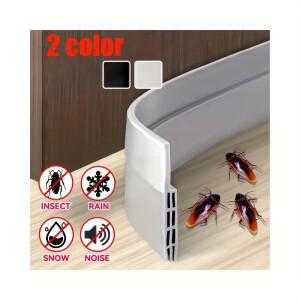 도어 바닥 앞 유리 씰 스트립 방풍 방음 스윕 드래프트 스토퍼 절단 가능 접이식 Weatherstrip 자체 접착