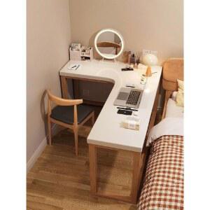 원목 코너 책상 데스크 가정용 창가 기역자 학생 코너형