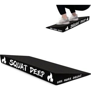 역도 및 종아리 스트레칭을 위한 경사 보드 - 미끄럼 방지 힐 상승 스쿼트 웨지 블록