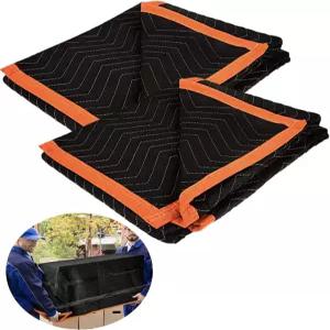 가구 이동용 담요 40 * 72인치 헤비 듀티 포장 퀼트 무버용 패드 2팩