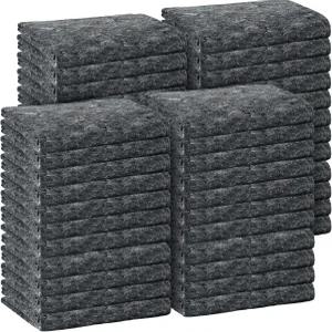 32피스 섬유 이동 담요 벌크 54 x 72인치 가구 고강도 패드 바닥 및 보관 장비(회색)를 위한 포장 배송