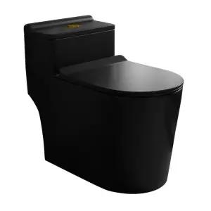 검정색 변기 치마형 양변기 컬러 일체형 인테리어 가정용 위생 도기 욕실