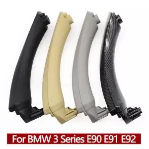 BMW 3 시리즈 E90 E91 E92 316 318 320 325 328i 용 커버 포함 왼쪽 오른쪽 인테리어 도어 풀 핸들 트림
