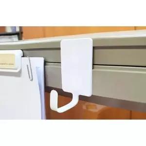 부착식 화이트 철사 후크 행거 10개 소품걸이 선정리