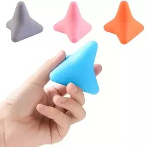 실리콘 마사지 콘 삼각형 이완 장치 공 요근 근육 방출 흉추 척추 뒤 목 견갑골 발 요가