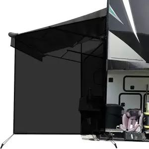 캠핑카 차양용 RV 차양 측면 차양막(9 X7 ) 메쉬 스크린 차양막 모터홈 트레일러 자외선 차단제 - 3년