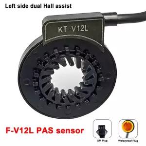 KT V12L 전자 자전거 PAS 센서 6 Magnent 듀얼 홀 12 신호 페달 12V-72V 전기 변환 키트 부품