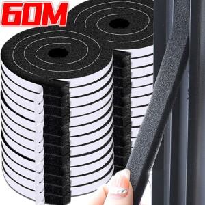 602m 자체 접착 스폰지 씰링 스트립 도어 창 방풍 방진 방음 날씨 스트리핑 홈 밀봉 테이프