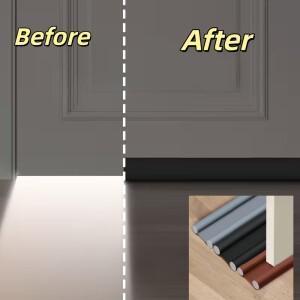 1개 도어 하단 씰 스트립 유연한 바람 차단 밑 씰링 블로커 방음 벽 패널