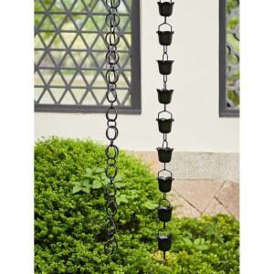 물받이 장식 지붕 라인 한옥 9개 지붕물받이 허리드럼 체인 알루미늄 합금