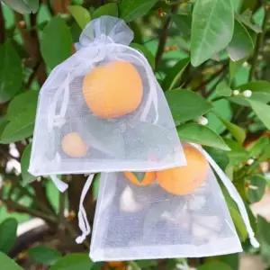 과일 망사 봉지 싸개 복숭아 포도 메쉬 봉투 포장지 재사용 타공