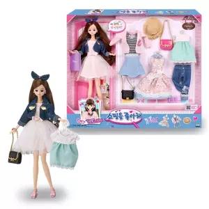 캐릭터 패션 인형 미미 열일곱 쇼핑을 좋아해 여아선물 잠옷 관절 파자마 장난감 여아돌 놀이 역할놀이