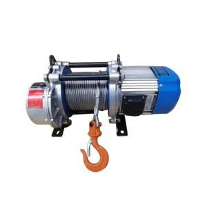 220V 1톤 전동 핸들형 2톤 노랑 이동형 트럭 60m 천장형 전동윈치 6륜 도르래