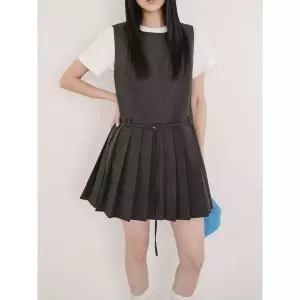 [하프클럽/]플리츠 벨트원피스_YMSH26SS164