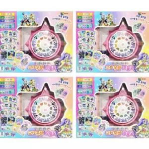 어린이 카드게임 4개입 세트 룰렛 장난감 랜덤 프리파라 행운 오늘의 캐릭터