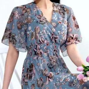 [옷은날개] 롱원피스 쉬폰 브이넥