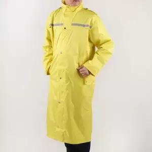 [의류] 방풍 남여공용 편한 롱코트우비 레인코트 방수 옐로우