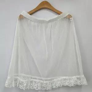 [하프클럽/]빅사이즈 602 제토레이스시스루스커트 DRAU062