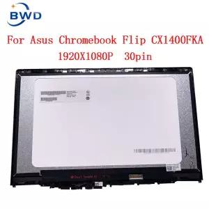 호환 교체용 FHD IPS LCD ASUS CX1400 CX1400FAK 시리즈 노트북 패널 매트릭스 터치 어셈블리 베젤 포함 14