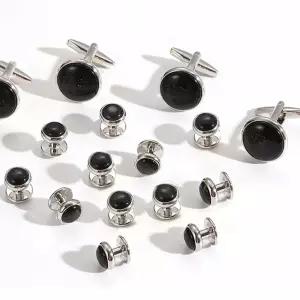 정장 고급 커프스 버튼 2개입 커프스링크 셔츠커프스 선물 남성악세사리 HLU9+2Lct