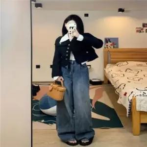 [옷은날개] 일자 여성와이드 절개 슬랙스 9부바지 와이드 신상