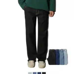 [의류] 핀턱 세미와이드 남자스판청바지