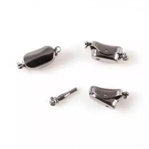 써지컬스틸 목걸이 클래습/버클/ 마감장식 캔디클래습 타원클래습