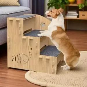 [반려] 논슬립 반려동물 계단 슬라이드 강아지 계단 소형견 노령견