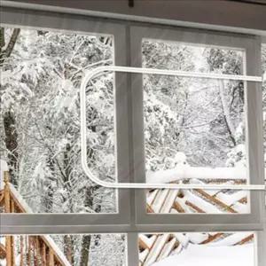 지퍼형 투명 방풍 막 커튼 EVA방풍 막 겨울 단열막 창문