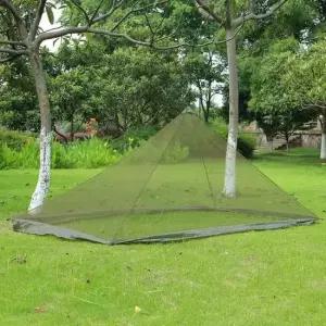 야외 모기장 카키 모기차단 캠핑모기장