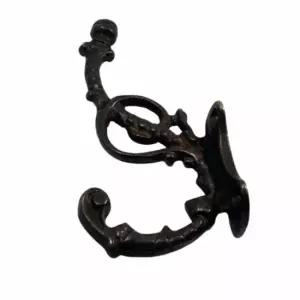 해마 2단 황동 옷걸이 벽행거 좁은방행거