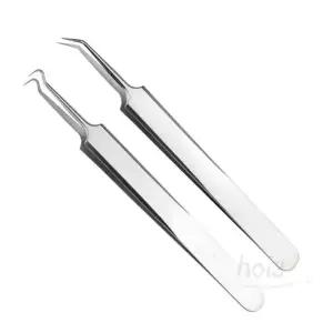 호이 스텐 여드름핀셋 스티커핀셋 갈고리핀셋 미세작업핀셋