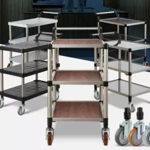 ( )주방 카트 트롤리 서빙 무소음 바퀴 스텐레스 3단 특대