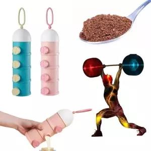 프로틴분할통 4단 단백질소분 휴대용 운동 보충제 케이스