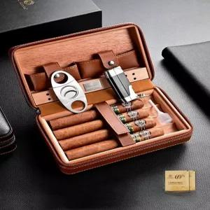 시가 담배 가위 휴대용 컷팅기 홀더 보관함 파우치 커터