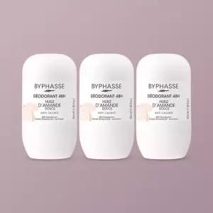 [바이빠세] 롤온 데오드란트 48H 스위트 아몬드 오일 50ml x 3