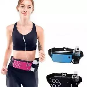 스포츠 허리 가방 피트니스 슬림형 경량 남녀공용 러닝 벨트 운동용 방수 힙색 아웃도어 이어폰홀 벨트형