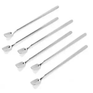 ( )티스푼 롱 디저트 커피 스텐 머들러 수저 6p세트 파르페 아이스크림 숟가락