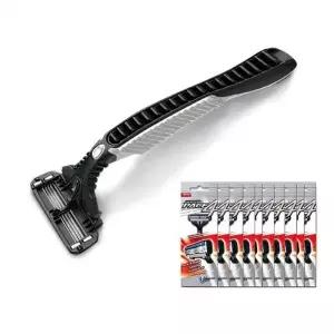 ( )도루코 4중날 페이스4 휴대용 일회용 면도기 10P 박스 면도날